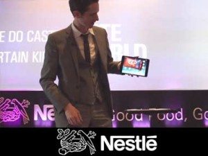 ipad magician for nestle promotion